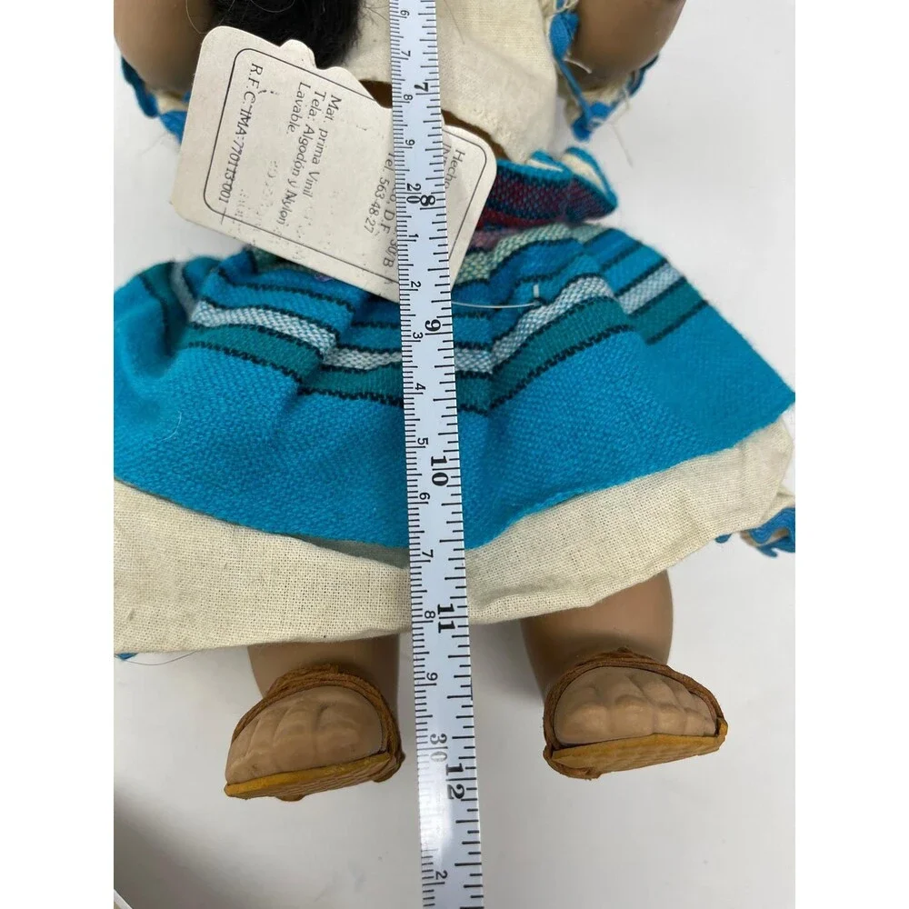 1980s JESSICA MAGNON Little Mexican Girl Rubber DOLL Freckles Spanish Jointed Po